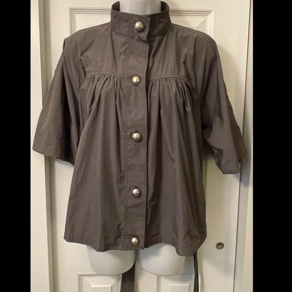 Stella McCartney Gray Belted Swing Jacket M - Picture 2 of 7